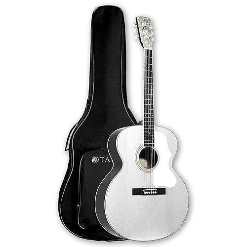 TARIO 42\u0027\u0027 Acoustic Antique Jumbo Guitar Solid Spruce Top Mahogany Back and Sides Okoume Neck