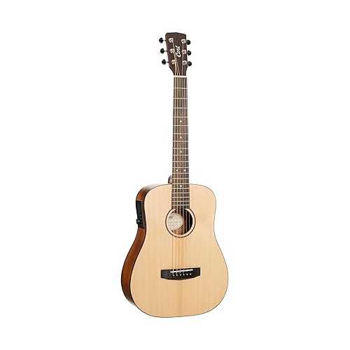 Cort EARTHGO-OP Earth Go HyVibe H2 Acoustic Electric Guitar Open Pore Natural w/Bag