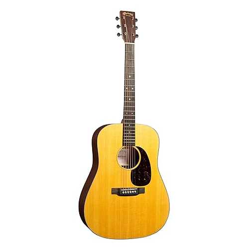 Martin D-10E Retro Road Series Acoustic-Electric Guitar Spruce Top \u0026 Sapele / Satin Finish / E1 Electronics with Built-In Tuner / Softshell Case Included (Right)