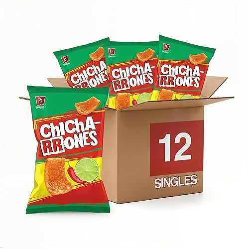Barcel Chicharrones 12 コンピュータ断層撮影法, 2.5 薬局衡オンス Sharing Size Case, Chili Pepper \u0026 Lime Flavored Puffed Wheat Snack