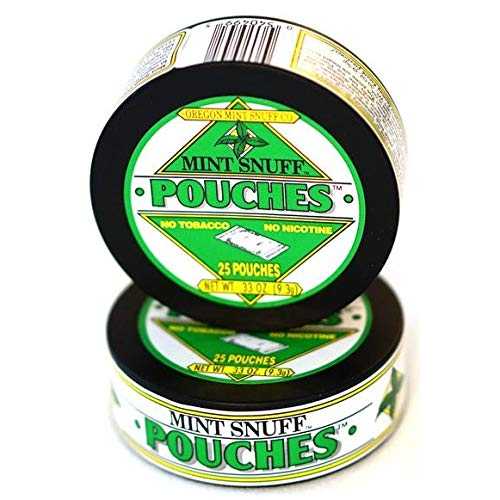 Mint Snuff POUCHES - Original Mint Flavor - 6 cans by Oregon Mint Snuff Company