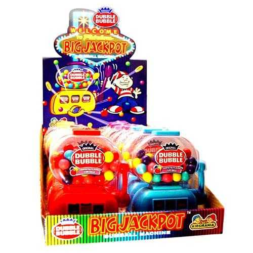 All City Candy Dubble Bubble Big Jackpot Gumball Dispenser - Case of 12