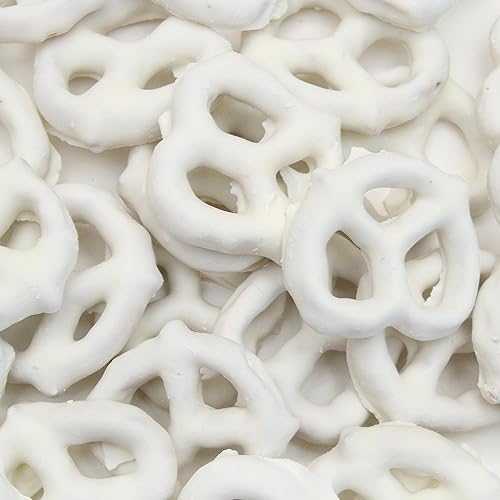 CRAZYOUTLET Vanilla Yogurt Pretzels - 5 Pound Bulk Box (8 Packs, 10 Ounces Each)