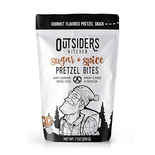 Outsiders Kitchen Sugar + Spice Pretzel Bites (7 薬局衡オンス. bags - 4 pack)