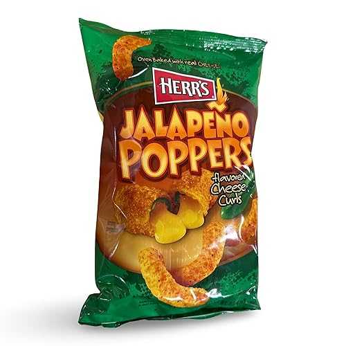 Herr\u0027s Jalapeno Popper Cheese Curls, 2.75 Ounce, 12 Per Case
