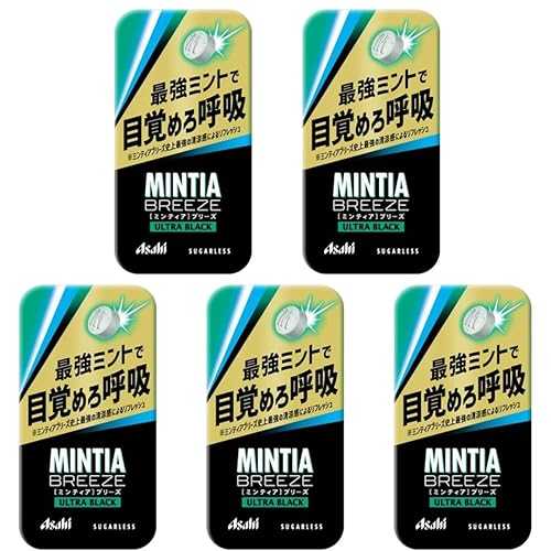 Asano Mintia Breeze Japanese Mint Tablet Candy Ultra Black 30 Tablets Set Of 5