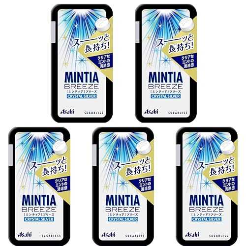 Asano Mintia Breeze Japanese Mint Tablet Candy Crystal Silver 30 Tablets Set Of 5