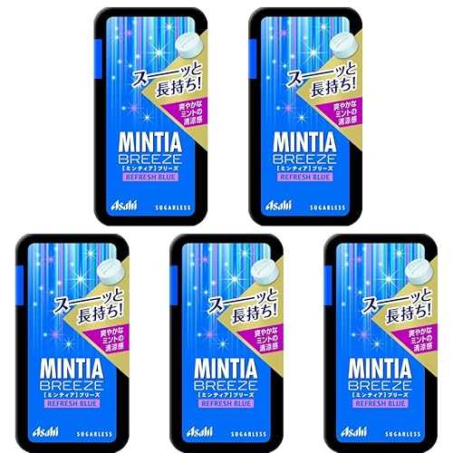 Asano Mintia Breeze Japanese Mint Tablet Candy Refresh Blue 30 Tablets Set of 5