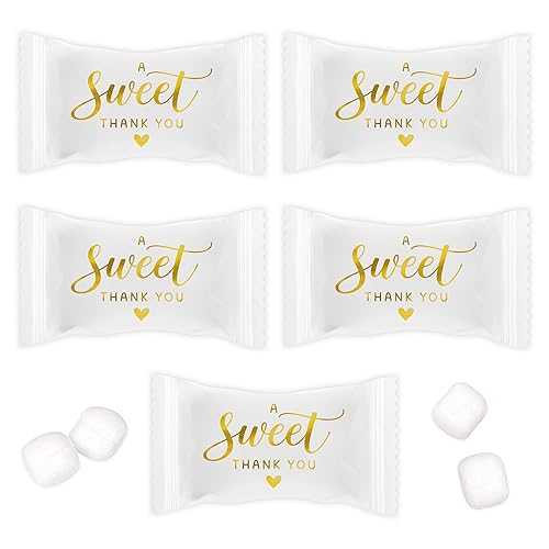 Gift Boutique 100 Count A Sweet Thank You Buttermints Individually Wrapped Candy Wedding Baby Shower Birthday Anniversary Party Favor Creamy Mint Treats