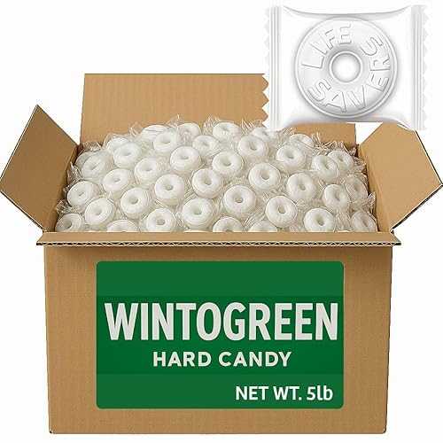 Generic Mint Candy, 5 Pounds BULK package - Individually Wrapped WINT O GREEN Mints MEGA Pack - Hard Mints