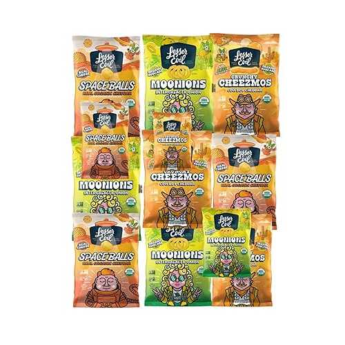 Generic Himalayan Pink Salt Organic Avocado Oil Snacks, 0.6 薬局衡オンス Bags, (Space Balls, Cruncy Cheezmos, \u0026 Moonions) 30 Pack