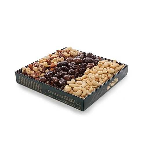 WESTER NUT Western Nut Company Forest Gold Gift Box, Variety of Nut Collections, Seasonal Gift Wrap Boxes, 2LB Square Gift Box (Gift #14 No Salt/No Sugar Added)