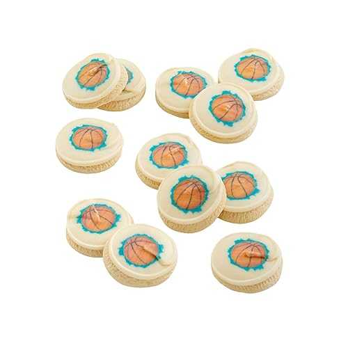 Cheryl\u0027s Cookies Basketball Buttercream Frosted Printed Cookies Gift Box, 12 Gourmet Sports Themed Cookies