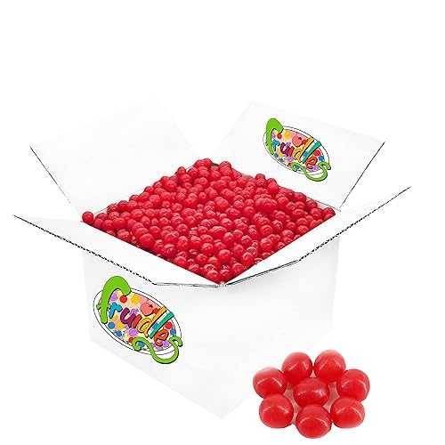 Fruidles Cherry Sour Ball Candies, Chewy Candy Cherry Sours - Bulk (5 Pounds)