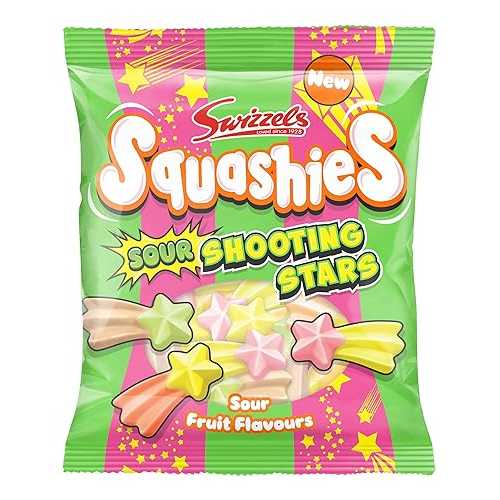 Swizzels Squashies Sour Stars 100g, Sour Shooting Sweets (Pack of 1)