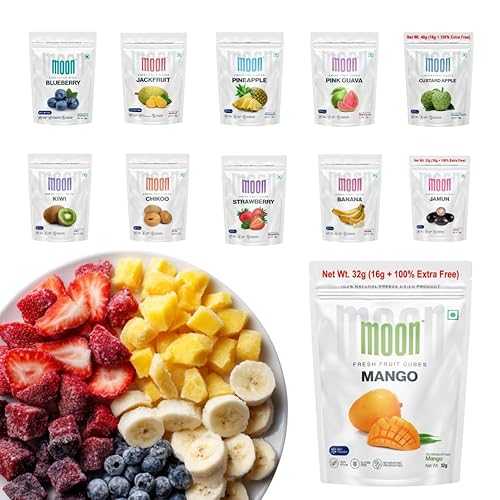 Moon Freeze-Dried Fruit Variety Pack, 11 Single/Multi-Serve Packs, Total 8.04 Ounce, 100% Real Fruit, No Added Sugar, Healthy Snack For Kids \u0026 Adults, Vegan \u0026 Gluten Free
