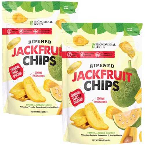 Generic Jackfruit Chips 13薬局衡オンス / Crunchy Jackfruit / Healthy Dried Fruit Snacks / Organic Snacks for Adults / Vegan \u0026 Gluten Free / Dried Fruit No Sugar Added / Natural Jack Fruit Crisps (2pack)