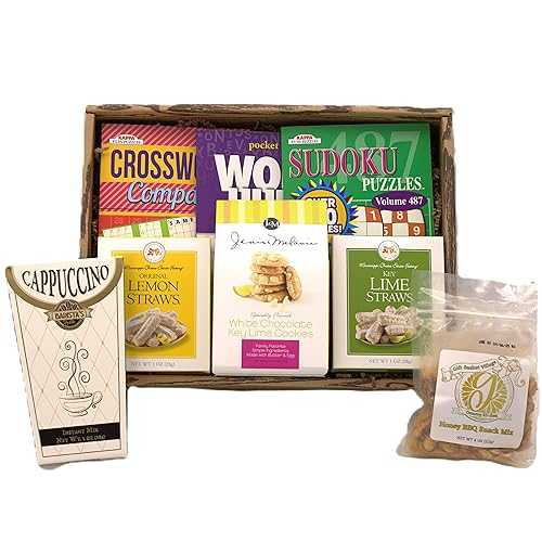 Gift Basket Village - Pick Me Up Care Package, Comforting Assortment with Cookies, Snack Mix \u0026 Activity Books