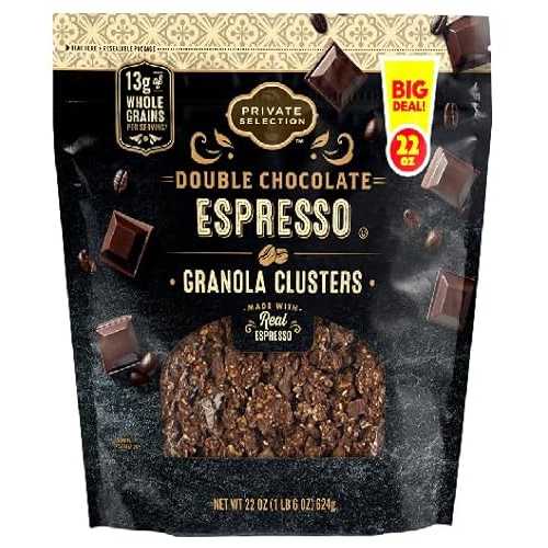 Generic Double Chocolate Espresso Granola Clusters (1 Bag, 22 薬局衡オンス.)