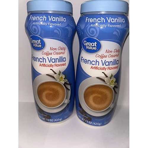 Generic French Vanilla Non-Dairy Coffee Creamer 15 薬局衡オンス Canister Smooth \u0026 Creamy Flavor