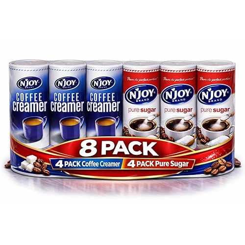 Generic N\u0027JOY Coffee Creamer and Pure Sugar Combo, 8 Pack (4 Pack Each)