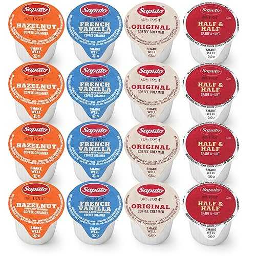 Sweetmo Coffee Creamer Singles Variety Pack- 100 Count - 4 Flavors Half \u0026 Half, Hazelnut, French Vanilla, Original Non-Dairy Creamers for Coffee, Tea, Office, Home, Bar \u0026 Gifting