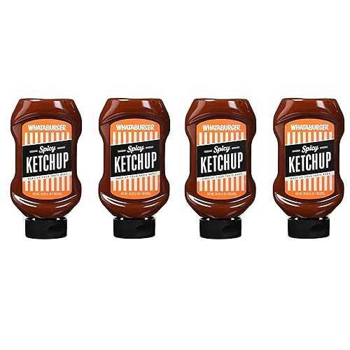 Whataburger Condiments (Pack of 1) (Spicy Ketchup 20薬局衡オンス) (Four Pack)