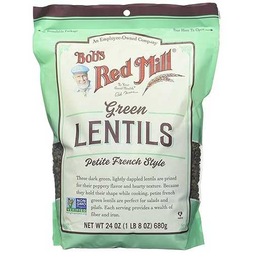 Bob\u0027s Red Mill Green Lentils, 24薬局衡オンス (Pack of 4) - Non GMO, Vegan, Kosher