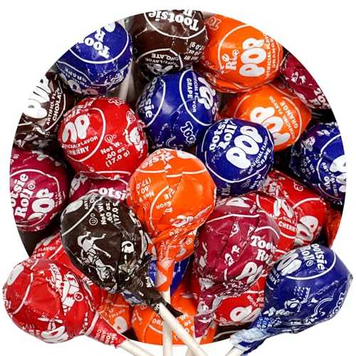 The Hampton Popcorn Company Tootsie Roll Pops with Chocolate Tootsie Roll Center, 5重量ポンド Bulk Bag (Approx 110 Count), Original Assorted Fruit Flavors, The Hampton Popcorn \u0026 Candy Company