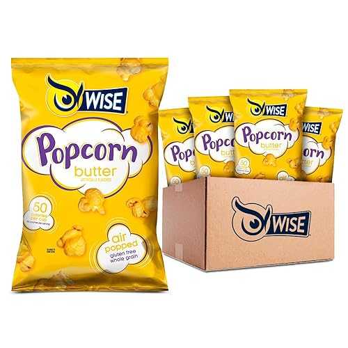 Wise Snacks Butter Popcorn 6 薬局衡オンス (Pack of 10) - Air-Popped, Gluten Free Gourmet Snack, Delicious Buttery Flavor, Snacks for Adults, Perfect for Movie Nights and Parties