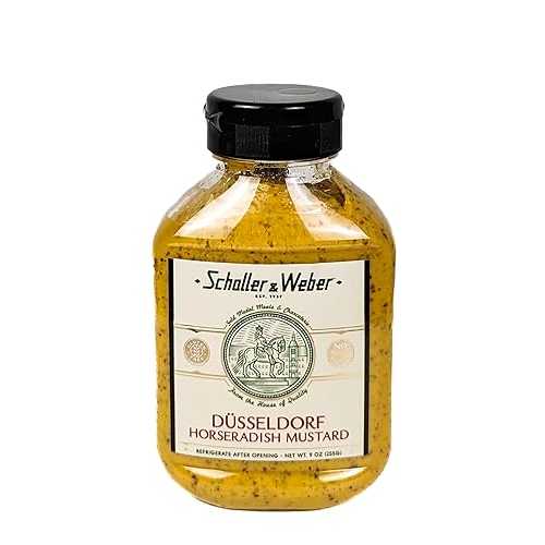 Generic Schaller and Weber Mustard Dusseldorf Horseradish 9 薬局衡オンス (Pack of 3)