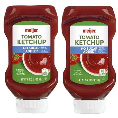 Generic No Sugar Added Ketchup (Pack Of 2 Bottles) 19 Oz