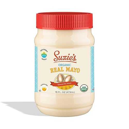 Suzie s Organic Mayo 16 fl 薬局衡オンス 6-Pack / USDA Certified Organic, Clean Ingredients, Gluten-Free, Non-GMO Rich, Creamy Classic Mayonnaise Ideal for Sandwiches, Dressings, and Dips
