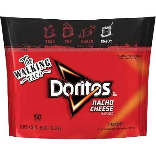Doritos Walking Taco Nacho Reduced Fat Tortilla Chips, 1.4 Ounce, 44 Per Case