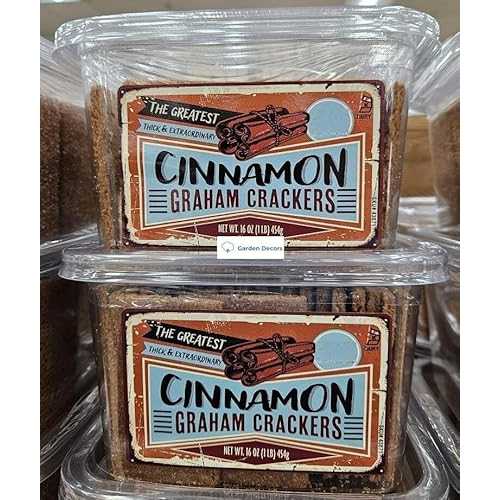 Generic TJ the Greatest Thick \u0026 Extraordinary Cinnamon Graham Crackers 16薬局衡オンス 454g (Two Tubs)