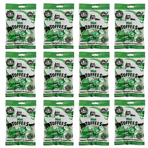 Walkers\u0027 Nonsuch Mint Toffee / Made with Whole Milk / Natural Mint Flavor / Imported from UK / Traditional British Candy / Classic English Sweets / 5.29 Oz (Pack of 12)
