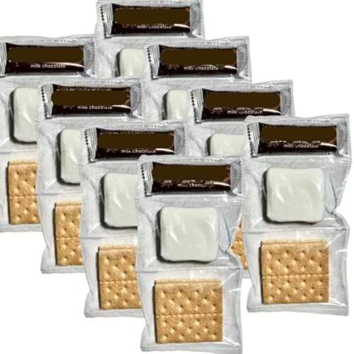 KOOKIE PLUS SMORES KIT / Individually packaged set: Graham Crackers, Marshmallow, Chocolate / Make delicious smores / Great for parties, corporate event, gathering, favors / Share w family, friends (100 SETS)