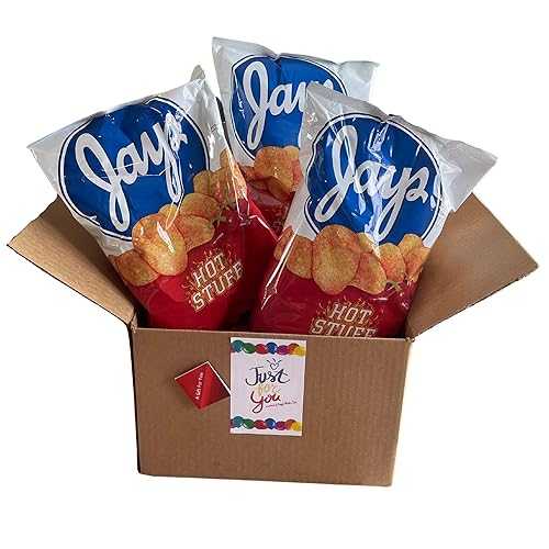 Jay\u0027s Potato Chips 3-8 薬局衡オンス. JAYS HOT STUFF Potato Chip Gift Bundle with Artistix Gift Tag