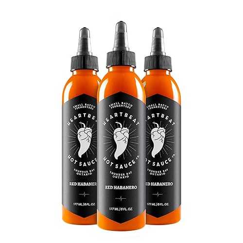 Heartbeat Hot Sauce Co. / Red Habanero, 6 薬局衡オンス. 3 pack