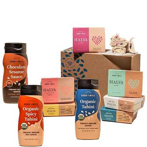 Seed + Mill - Halva - Ultimate Gift Set - Includes 3 10.93薬局衡オンス Squeeze Bottles of Tahini \u0026 6 8薬局衡オンス Boxes of Halva - Vegan, Kosher, \u0026 Gluten Free - Enjoy This Vegan Snack and International Candy