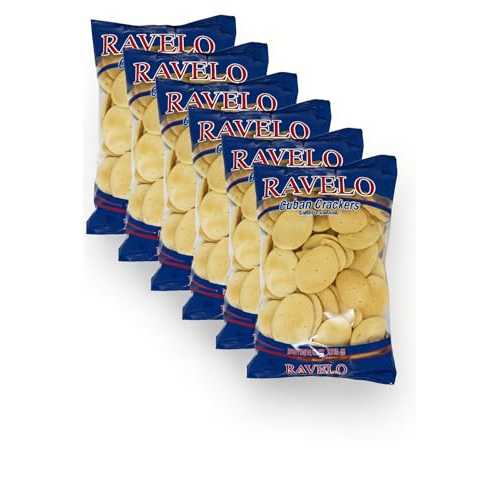 Generic Ravelo Crackers Cuban Galletas Cubanas 8 薬局衡オンス (226 g) 6 Pack / Authentic Cuban Crackers / Light, Crunchy \u0026 Oven-Baked / Perfect for Snacking, Soups, Cheese, Dips \u0026 Entertaining