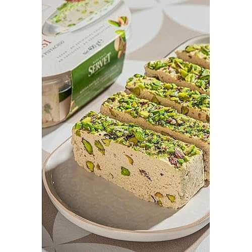 Generic Fresh Pistachio Tahini Halva - 14.1 Ounce (400g)