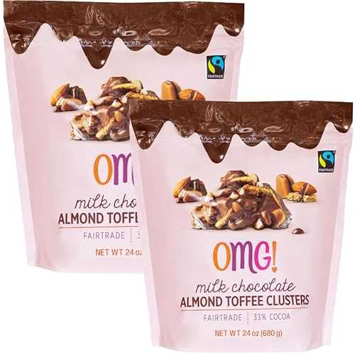 Generic Chocolate Almond Toffee Clusters, 24 薬局衡オンス (Pack of 2), Gourmet Chocolate Candy with Roasted Almonds \u0026 Buttery Toffee