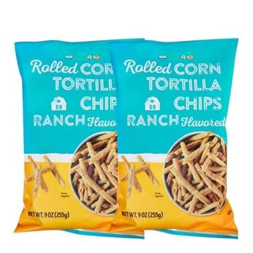 Generic Ranch Flavored Rolled Corn Tortilla Chips 9薬局衡オンス Pack of 2