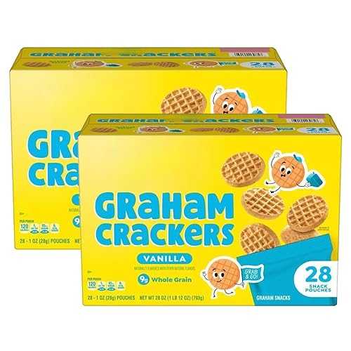 Generic Graham Crackers Vanilla Flavored Waffles, Kids Snacks, 1 薬局衡オンス, 28 Count (2 Pack)