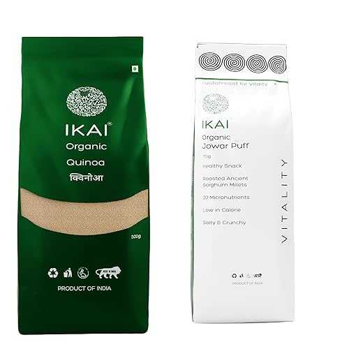 IKAI Organic Quinoa + Organic Roasted Jowar Puffs (Single Pack) (Combo Pack)