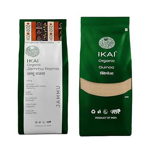 IKAI Organic Jammu Rajma + Organic Quinoa / 500gm Each / (Combo Pack)