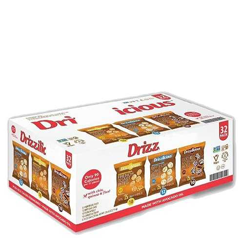 Generic Mini Rice Cake Bites, Drizzi-licious Variety Pack, 32 Count, 0.74 Ounce Snacks (Pack of 1)