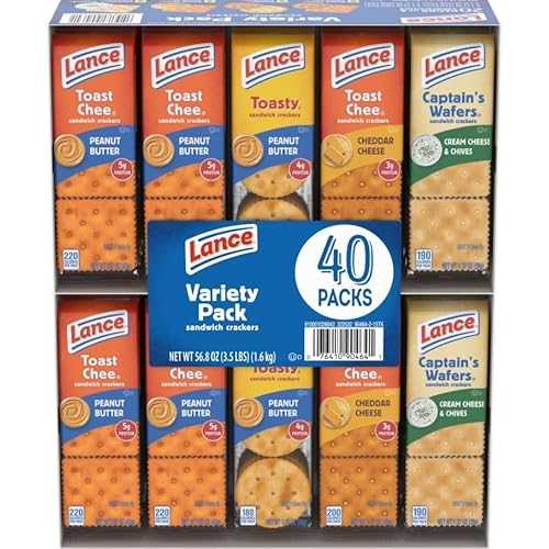 Generic Lance Variety Pack Sandwich Crackers, 40 Individually Wrapped Packs