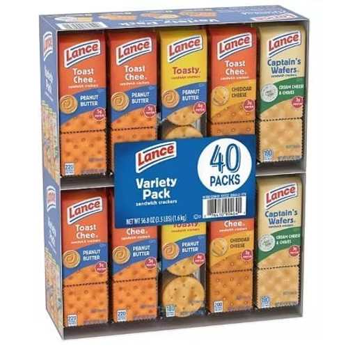 Generic Lance Variety Pack, Sandwich Crackers, 40 pk.